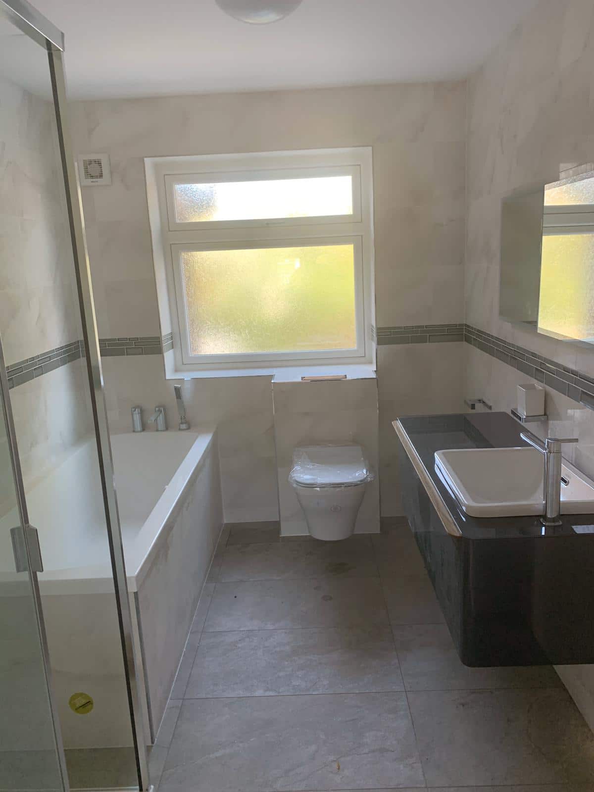 Bathroom installation by Express Builders