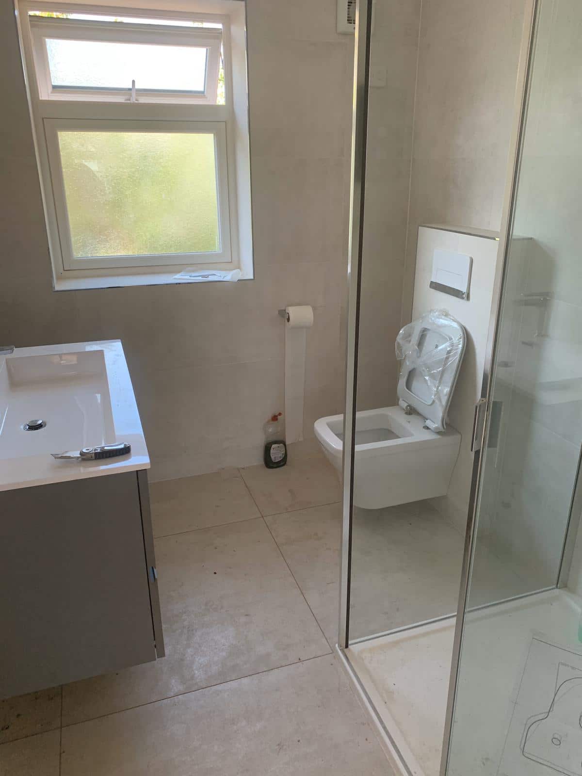 Bathroom installation by Express Builders